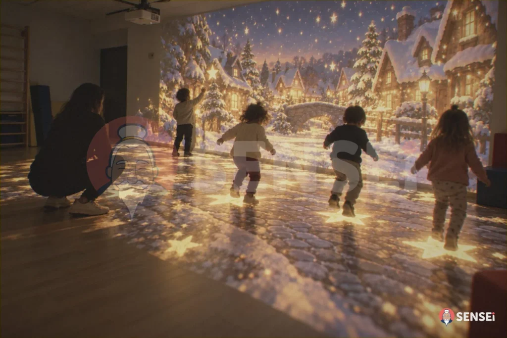 Natale nella stanza immersiva: attività per nido e infanzia